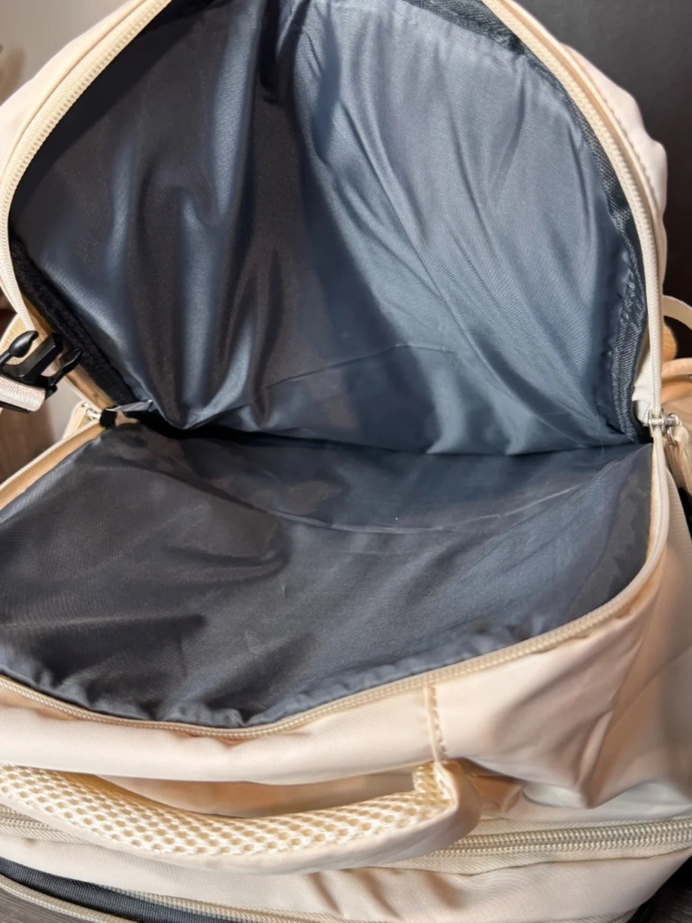 Coofay Beige Travel Backpack Airline Approved Trolley Underseat Overhead